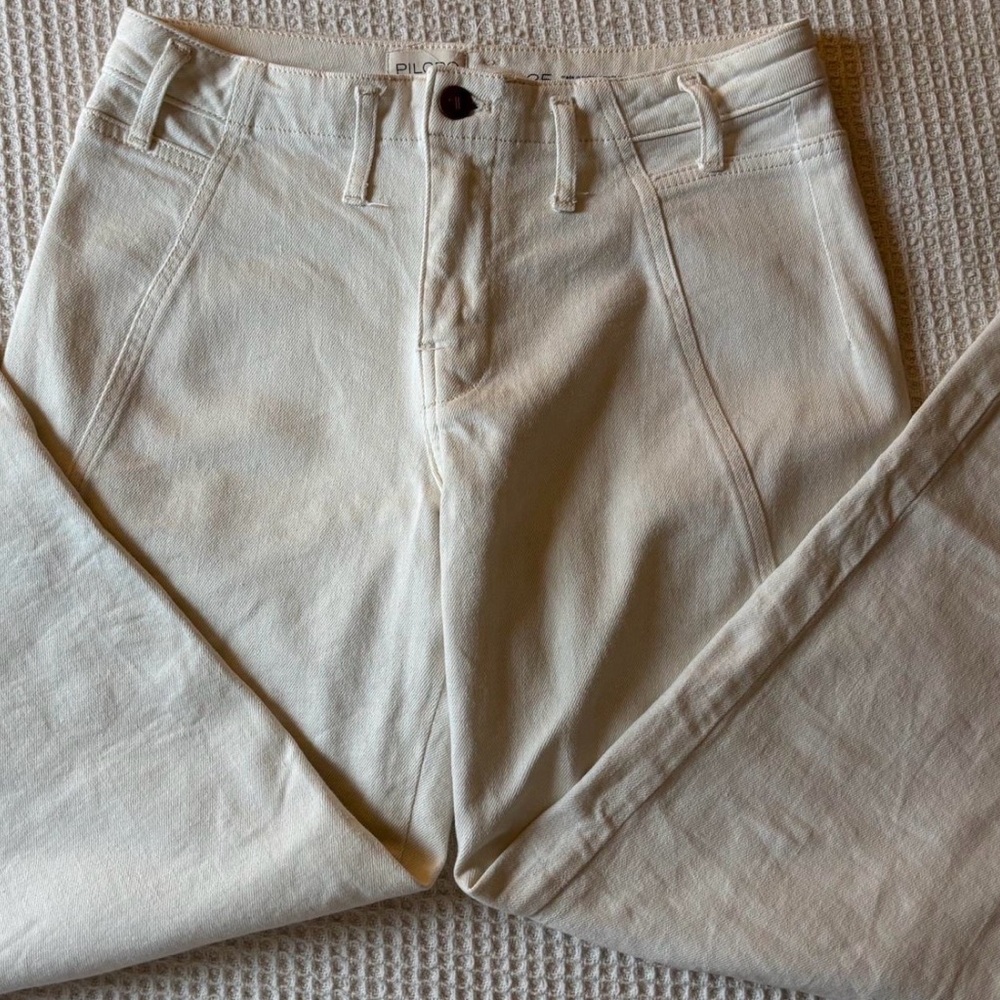 Pilcro Cream low Rise Skinny Jeans